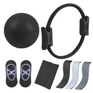 Kit Essenziale Pilates Set di Attrezzature per Esercizi Yoga per Donne Allenamenti a Casa con Mini Palla, Fasce di Resistenza, Calzini Yoga - Product Image 2