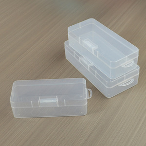 Transparent Rectangular Plastic <b>Storage</b> <b>Box</b> With Lid For Office Organizing And Mobile Phone Accessories - Product Image 1