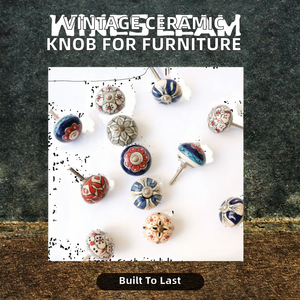 Industrial <b>Ceramic</b> Round <b>Knob</b> Handles for Wardrobe Dresser Cabinet Drawer-Durable Furniture <b>Knobs</b> - Product Image 2