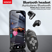 Earphone Miniso MS186 TWS untuk Kontrol Jarak Jauh Nirkabel BT5.4, Suara Berkualitas Tinggi, Peredam Kebisingan, Dapat Diartikan