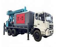 Machine de forage de puits d'eau hydraulique montée sur camion, capacité de 300 m pour le service mobile de forage de puits d'eau