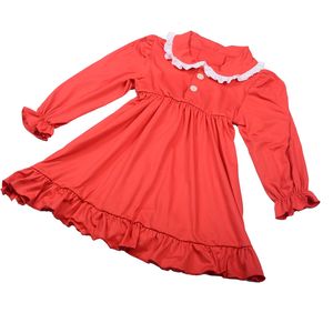 Robe trapèze mi-longue en coton imprimé personnalisée avec nœud tourbillonnant pour bébés et tout-petits, collection automne, vente en gros - Product Image 6