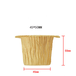 Giấy Mini Vàng Trắng Cúpcake Lót Tùy Chỉnh Nâu Không Thấm Mỡ Nướng Bánh Cup Trường Hợp 30 cái/gói - Product Image 4