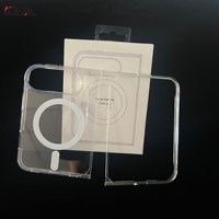 Coque de téléphone portable magnétique transparente anti-jaunissement pour iPhone Duo d'Apple, idéale pour la recharge sans fil
