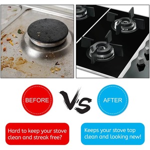 1 Set 5-Hole Gas Stove <b>Pad</b> Protective Cover Kitchen Cleaning Anti-dirty Non-stick <b>Pad</b> Reusable Stovetop <b>Scratch</b> Protector <b>Pads</b> - Product Image 4