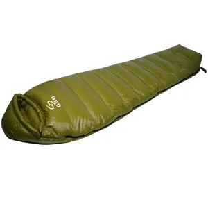 Ultralight Camping Winter Mummy Duck Down sacco a pelo Outdoor Compact Winter Warm Equipment per l'escursionismo zaino in spalla sacco a pelo