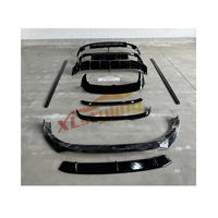 Accessoires de voiture séparateur de lèvre avant spoiler diffuseur arrière jupe latérale pour vw golf 8 abs aero kit