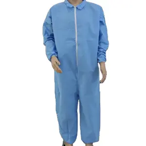Junlong factory of Disposable Breathable Cleaning Suits Waterproof with flame retardant for wholesale