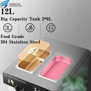 Thương mại 3 hương vị Máy làm kem mềm công suất lớn Tuyết <span class=keywords><strong>ICE</strong></span> Tủ đông Máy Snack để bán - Product Image 3