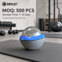 Balle de massage rotative à 360 degrés en acier inoxydable durable, rouleau de massage manuel pour la relaxation musculaire et le soulagement des douleurs musculaires