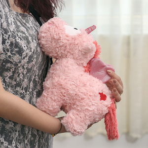Peluche Cavallo <span class=keywords><strong>Angelo</strong></span> Occhi Grandi, Giocattolo Imbottito in Cotone PP, Bambola di Pezza Creativa, Regalo di Compleanno, Cuscino per Dormire - Product Image 2