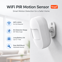 Détecteur de mouvement WiFi facile à installer, aucun câblage nécessaire, capteur PIR Plug and Play pour éclairage de sécurité intérieur, Assistant Google