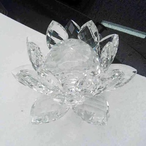 Новый продукт, хрустальный канделябр, цветок лотоса, центральный столик, свадебное украшение - Product Image 3