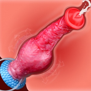 NNSX 10 Inches Horse <b>Dildo</b> with Inflating Knot and Suction Cup Animal Cock Vagina Anal Plug Horse <b>Dildo</b> Ejaculation Stimulate - Product Image 6
