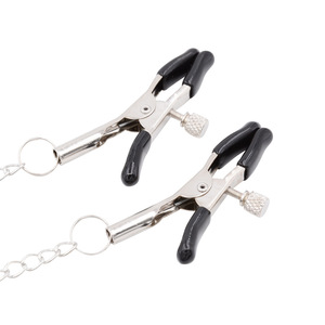 Pinces à mamelon avec <span class=keywords><strong>anneau</strong></span> de pénis en métal inoxydable longue chaîne testicule Bondage stimulateur de mamelon érotique BDSM jouets sexuels pour hommes Couples - Product Image 4