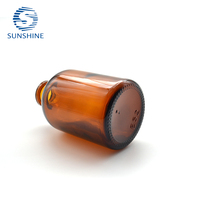 Flacons en verre ambré moulé de 50 ml avec fonction de protection UV pour le stockage de médicaments et de produits chimiques sensibles à la lumière