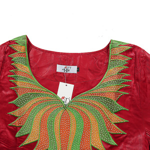 <span class=keywords><strong>Robe</strong></span> Dashiki Africaine Grande Taille pour Femme PROMISTAR, Broderie Polyester Col V, Strass, Imprimé <span class=keywords><strong>Wax</strong></span> Africain <span class=keywords><strong>Bazin</strong></span> Riche - Product Image 5