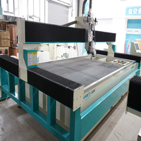 Machine de découpe au jet d'eau pour marbre 4000x2000mm, WAMIT 3/5 axes CNC pour matériaux composites et verre