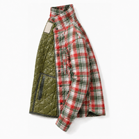 Veste chemise matelassée à carreaux écossais pour homme, doublée, rembourrée, pour l'hiver, vêtements décontractés d'extérieur