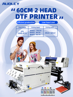 Imprimante DTF Audley 60cm 2 Têtes I3200 XP600 avec Machine de Presse à Chaud, Imprimante Offset DTG DTF