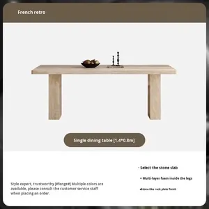 Bàn Ăn tre tối giản hiện đại cho phòng ăn. Kích thước tùy biến hình dạng hình chữ nhật. - Product Image 6