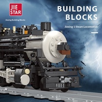 59001-20TH10 Locomotive à vapeur en plastique ABS, train de simulation, ensemble de blocs de construction créatifs éducatifs à assembler soi-même pour enfants