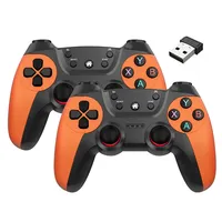Control de Juego Inalámbrico CM-029 en Oferta, Compatible con Dos Usuarios, Android TV, Computadora, Joystick con Vibración de 2.4G para Juegos en Línea
