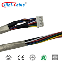Harnais de câblage personnalisé 7 broches 14 broches HRS avec gaine thermorétractable pour l'intégration électronique de précision