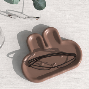 Moule en silicone LEQU Happy And Fun Rabbit Tray, moule 3D réutilisable pour la résine époxy, pour le rangement de bijoux, décoration de la maison - Product Image 2