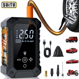 SUITU Tire Inflator 12V LCD Digital <b>Car</b> Air Pump Portable Electric With Pressure Gauge For <b>Cars</b> Motorcycles - Product Image 1