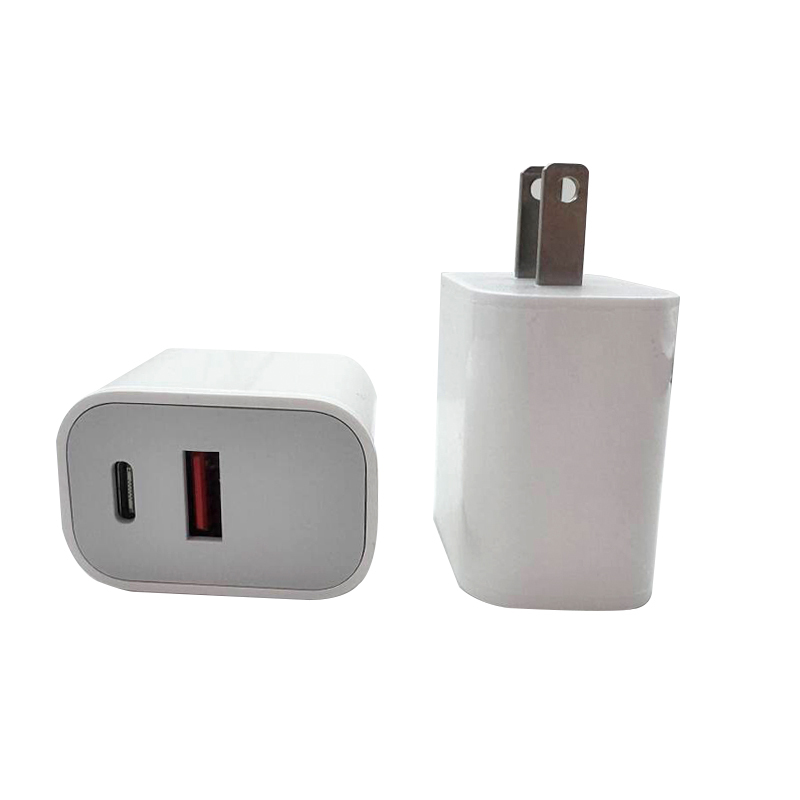 Bianco 20W USB A+C Spina US