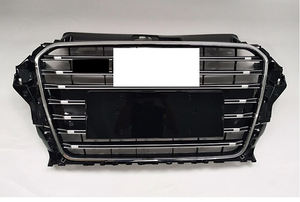 Grille ABS Design à la mode avec peinture de remplacement ACC Grille avant noire pour <span class=keywords><strong>Audi</strong></span> <span class=keywords><strong>A3</strong></span> S3 2014-2016 - Product Image 2