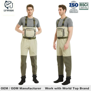 Wader de pêche à la mouche imperméable et respirant à 5 couches, taille plus, isolé, pour homme, pour la chasse - Product Image 1