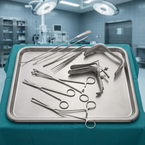 Ensemble d'instruments de gynécologie 9 pièces en acier inoxydable, kit chirurgical manuel OB certifié CE pour les cliniques et les hôpitaux |   Durable et réutilisable - Product Image 2