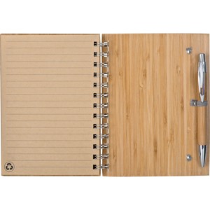 Promotional Eco Friendly <b>A5</b> Hardcover <b>Diary</b> Notebook With Recycled Paper and Bamboo Pen for Office Daily Use - Product Image 5