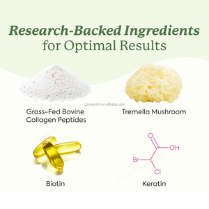 Sapore di anguria capelli pelle unghie gommose con Tremella fungo collagene marino peptidi cheratina biotina - Product Image 3
