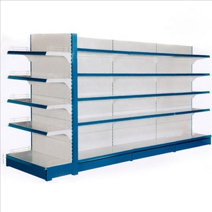 Popular de tienda de venta <span class=keywords><strong>al</strong></span> por menor estante largo cuatro <span class=keywords><strong>lado</strong></span> pantalla estante de supermercado góndola estanterías - Product Image 6