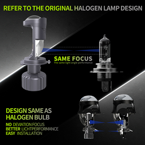 Nuevo Faro LED H4 de Alta Potencia de 6000K, 12V, 140W, 14000LM con Lente de Proyector y Luz Alta/Baja para Vehículos de Turismo - Product Image 5