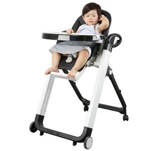 IVOLIA Modern deluxe high chair dining table 3 in 1 children highchair folding chair for baby