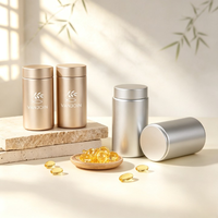 Bocaux en verre chromé argenté vides de 4 oz, 12 oz, 16 oz avec couvercle à vis, contenants alimentaires sécurisés pour capsules, compléments alimentaires, poudre de protéines