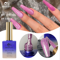 Vernis Gel Effet Œil de Chat Magnétique 3D UV LED Soak Off pour Usage Professionnel en Salon et Manucure Quotidienne