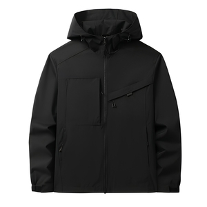 Veste softshell personnalisée 350 g/m² en polyester doublée de polaire, marque privée pour les détaillants de pêche américains, faible MOQ - Product Image 1