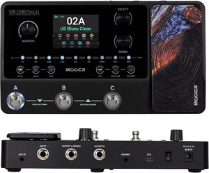 Pedal multiefectos MOOER GE150 Plus Li Black, nuevo, con modelado de amplificador de guitarra, herramienta compacta para jamming, looper, caja de ritmos, 9 horas de batería. - Product Image 2