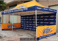 Prix de gros, conception personnalisée, gazebo pliable commercial de 40 mm, tente à auvent 3x4,5 m pour salon professionnel