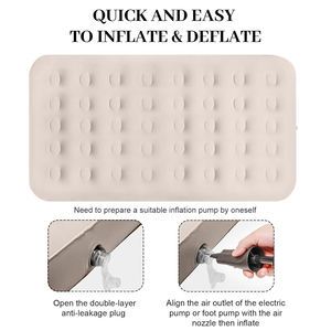 <span class=keywords><strong>Matelas</strong></span> gonflable de camping détachable de <span class=keywords><strong>matelas</strong></span> d'air de sac de PVC de transport pliant portatif - Product Image 5