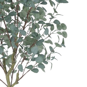 Vente en gros Arbre décoratif vert artificiel Arbre d'eucalyptus 180cm de haut Banyan Plante pour extérieur intérieur - Product Image 4