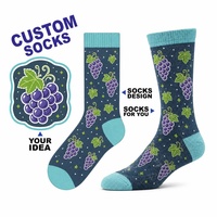 Chaussettes amusantes personnalisées, très élastiques et confortables, prêtes à l'exportation, pour marques de mode et détaillants (vente en gros)