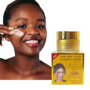 निजी लेबल त्वचा की देखभाल सबसे बड़ी समाधान 24K सोने Glutathio अहा Vitamim त्वचा स्पष्ट चमक Whitening चेहरे क्रीम