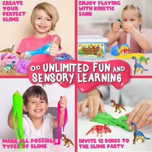 Jouets en boue cristalline pour enfants, colle à bulles, kit de slime dinosaure DIY - Product Image 5