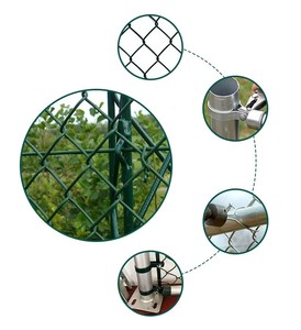 Commercial Grade PVC Coated Crimped Chain Link Fence for Poultry Economical Diamond <b>Wire</b> <b>Mesh</b> with 2.0-4.0mm Gauge - Product Image 6